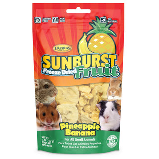 Higgins Sunburst Freeze Dried Fruit Pineapple Banana Treats For Small Animals (0.5 oz)