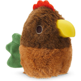 BARK Fowl Play 2-in-1 Plush Exterior with Tough Center Treat Dispensing Dog Chew Toy