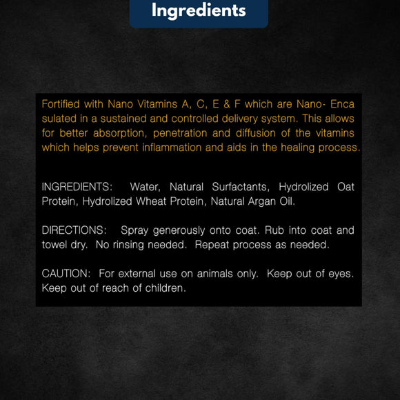 E3 Waterless Argan Oil Shampoo for Pets (16 oz)