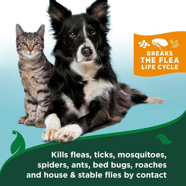 Vet's Best Flea & Tick Spray For Cat and Home -Cotton Spice Scent (14 oz)