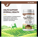 NaturVet Puppy Daily Care Multi-Benefit 6-in-1 Support For Dogs - 60 Soft Chews