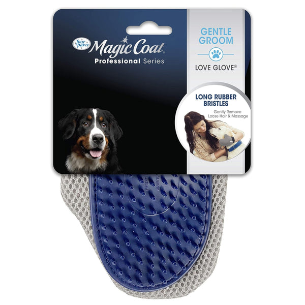 Four Paws Magic Coat Professional Series Love Glove Grooming Mitt For Dogs