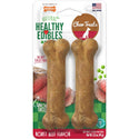 Nylabone Healthy Edibles Natural Long Lasting Roast Beed Flavor Dog Chew Treats- Small/Regular (2 ct)