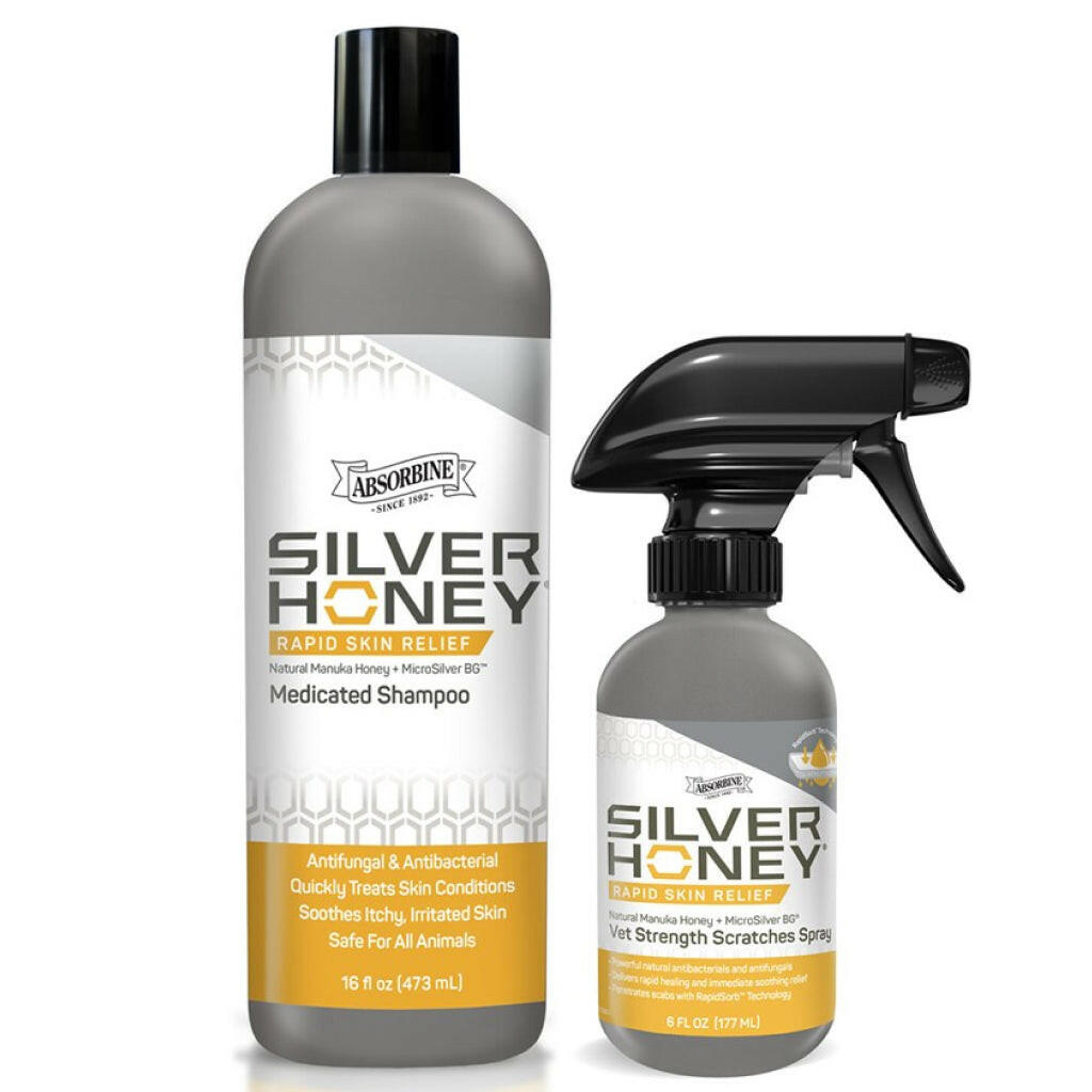 Absorbine Silver Honey Rapid Skin Relief Vet Strength Scratches Spray for Horses