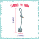 Snugarooz Floss N Fun Rope Toy For Dogs -Assorted (17")