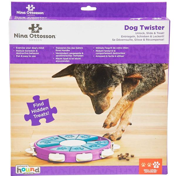 Outward Hound Nina Ottosson Twister Interactive Puzzle Toy For Dogs