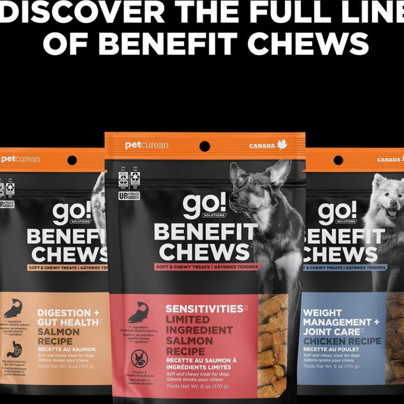 Go! Solutions Benefit Chews Skin + Coat Care Lamb Recipe Soft & Chewy Treats for Dogs (6 oz)