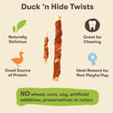 Pet 'n Shape Duck'n Hide Twists Duck Wrapped Rawhide Treats For Dogs