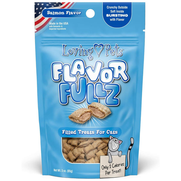 Loving Pets Flavorfullz Filled Salmon Flavor Treats For Cats (3 oz)