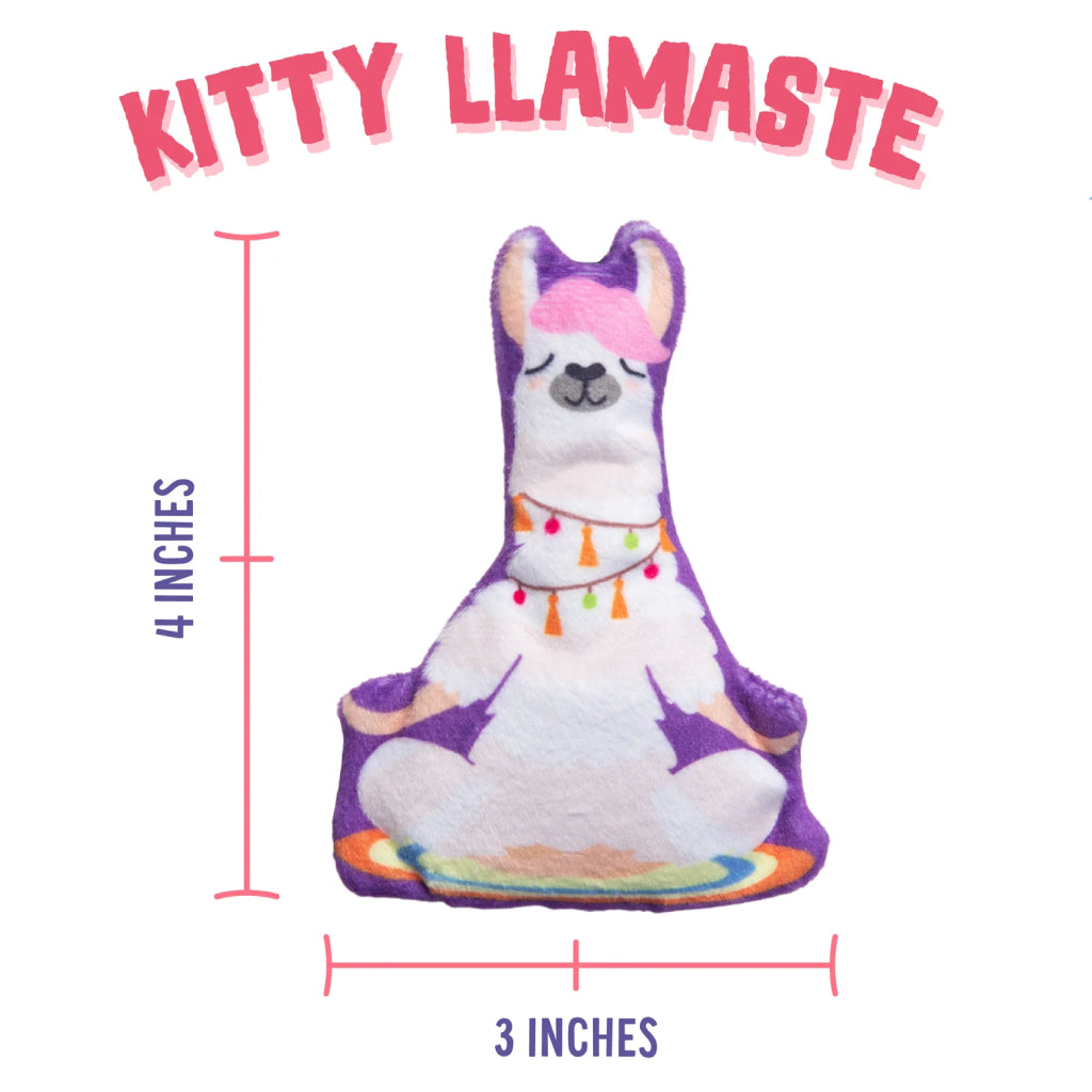 Snugarooz Kitty Llamaste with Catnip Cat Toy