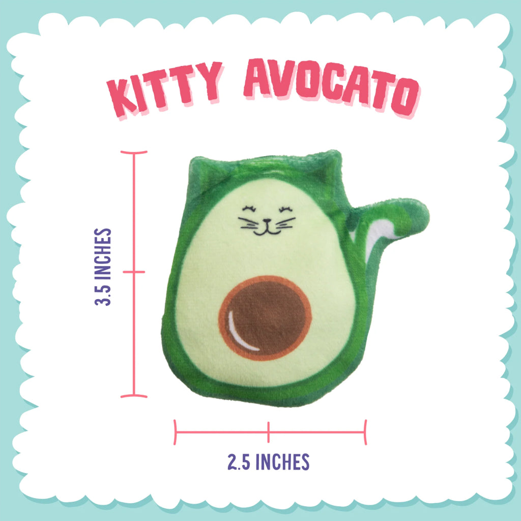 Snugarooz Kitty Avocato With Catnip Cat Toy