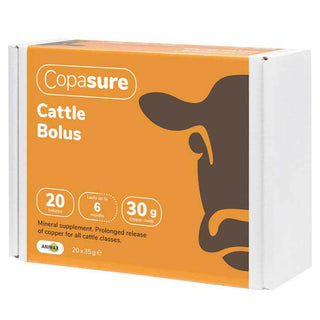 Copasure Copper Oxide Supplement for Cattle 30gm (20 boluses)