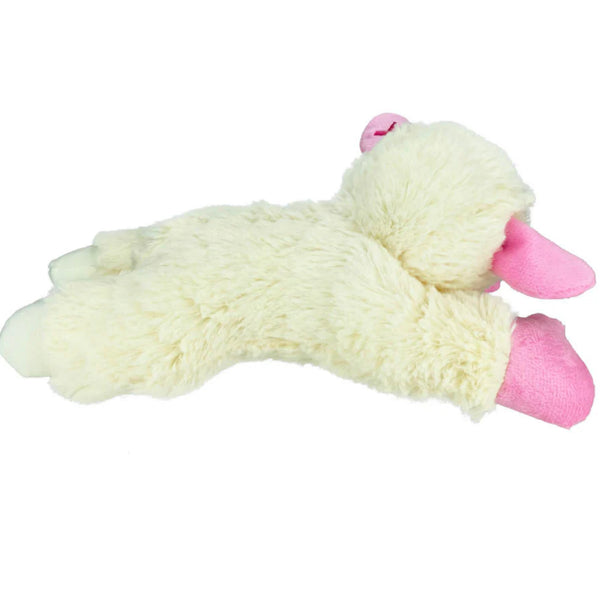 Multipet Lamb Chop Dog Toy w/ Pink Ribbon