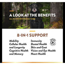 NaturVet Senior Daily Care Multi-Benefit Soft Chew 8-in-1 Support For Dogs -60 Soft Chews