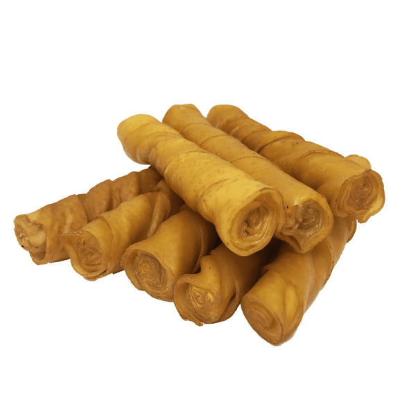 Savory Prime Beggar Bone Pork Skin Twists Treats For Dogs