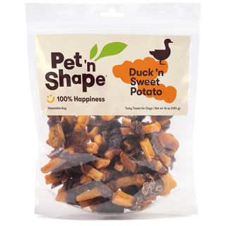 Pet 'n Shape Duck 'n Sweet Potato Jerky Wrapped Treats For Dogs (16 oz)