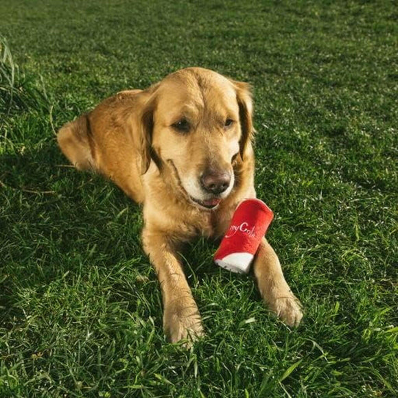 Zippy Paws Squeakie Can Zippy Cola Squeaky Plush Toy For Dog Toy (Small)