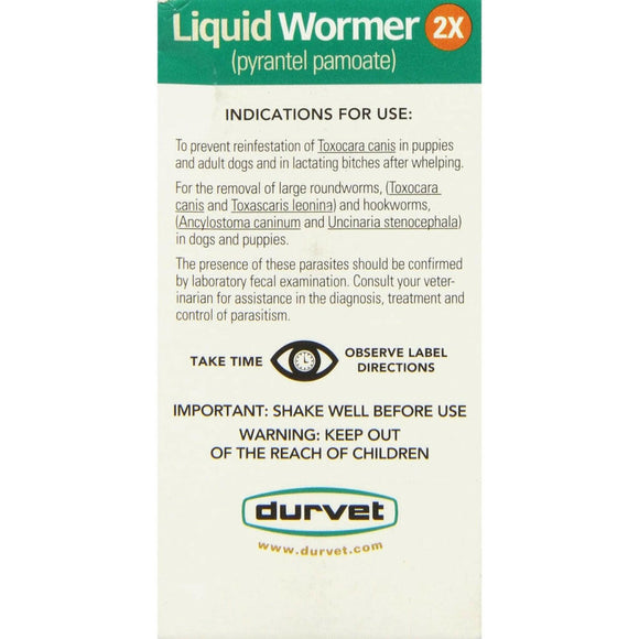 Liquid Wormer 2X Canine Anthelmintic Suspension Dewormer for Dogs