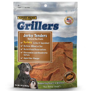 Savory Prime Girllers Turkey Jerky Tenders Treats For Dogs