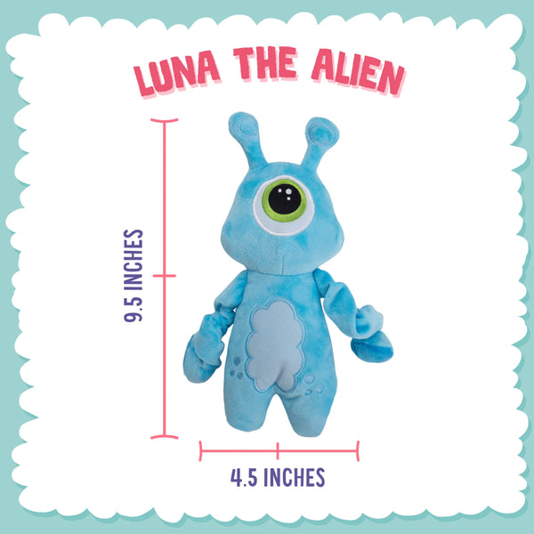 Snugarooz Luna Plush Dog Toy (Aliens)