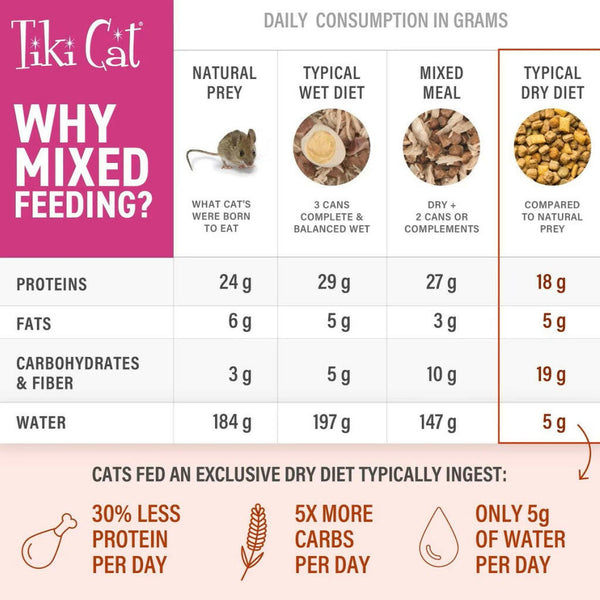 Tiki Cat Born Carnivore Chicken & Egg Kitten Dry Food for Kittens (2.8 lbs)