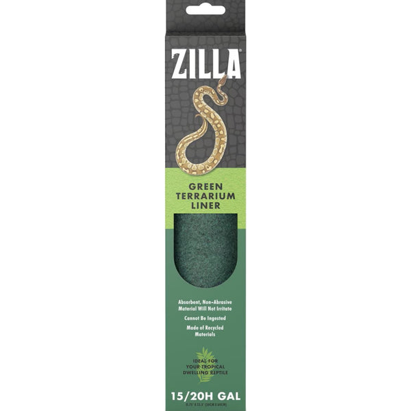 Zilla Reptile Terrarium Bedding Substrate Floor Liner- Green