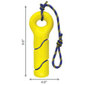 Kong Squeezz Tennis Buoy w/Rope Toy For Dogs