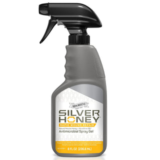 Absorbine Silver Honey Spray Gel for Horses provides fast healing for horse wounds.  This equine skin irritation treatment contains manuka honey and is antimicrobial. 