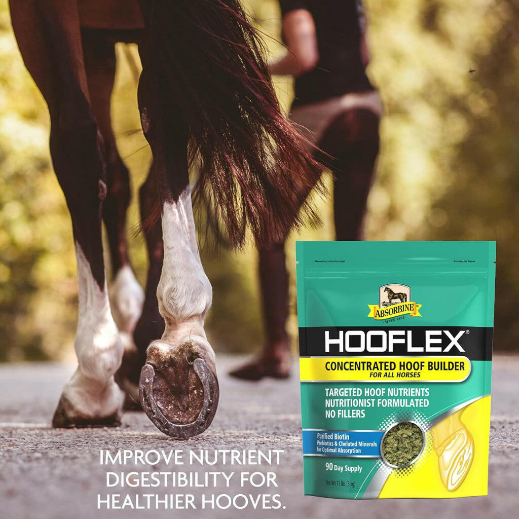 Absorbine Hooflex Concentrated Hoof Builder Pellet Supplement For Horses (11 lb)