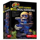 Zoo Med Repti Rapids LED Skull Waterfall Natural Rock For Reptiles