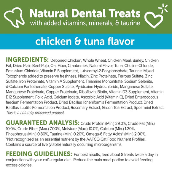 Whimzees by Wellness Natural Chicken & Tuna Dental Cat Treats
