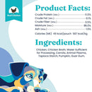 This meal topper with vegetables for dogs provides optimal dog nutrition  