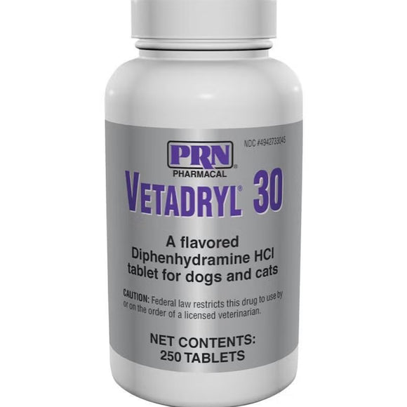 Vetadryl® Tablets for Dogs & Cats (250ct)