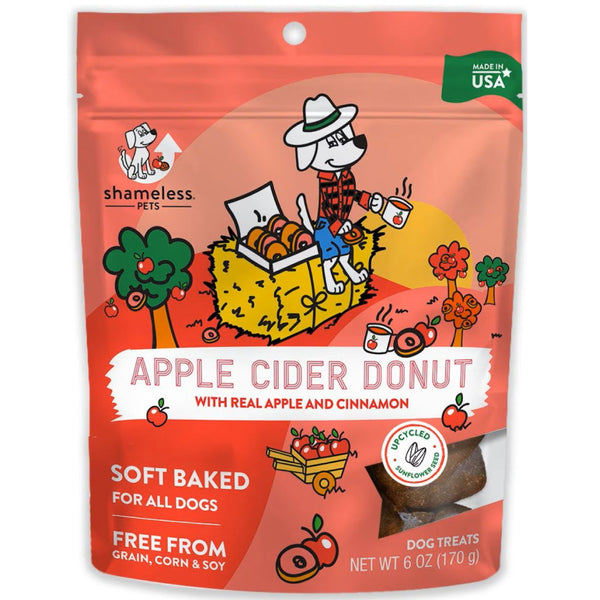 Shameless Pets Apple Cider Donut Soft Baked Treats For Dogs (6 oz)