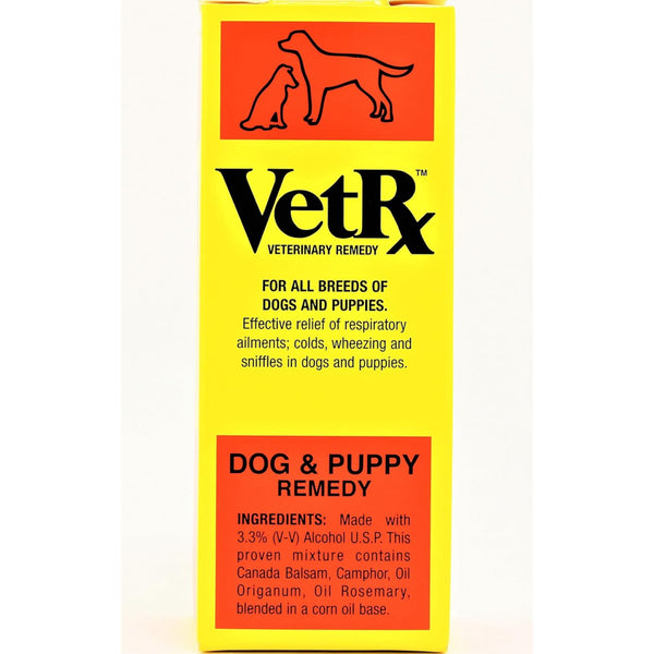 Vet Rx Veterinary Remedy for Respiratory Ailments, Colds and Sniffles in Dogs & Puppies (2 oz)