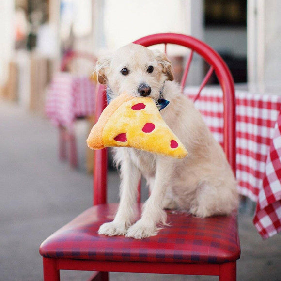 Zippy Paws Squeakie Nomnomz Pizza Squeaky Plush Toy For Dog (Medium)