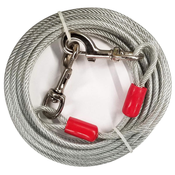 Four Paws Walk-About Super Weight Tie Out Cable for Dogs under 200 lbs (20 ft)