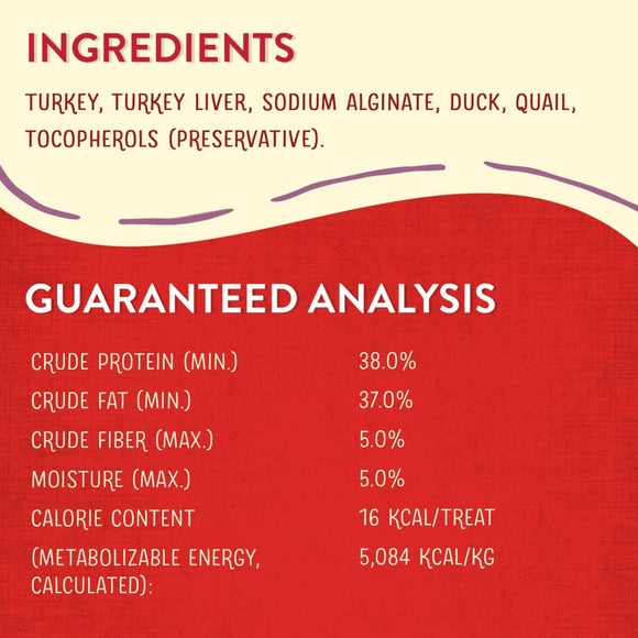 Stella & Chewy's Game Bird Wild Weenies Freeze-Dried Raw Dog Treats (3.25 oz)