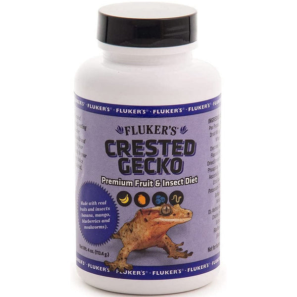 Fluker's Premium Crested Gecko Fruit and Insect Diet Supplement For Reptiles (4 oz)