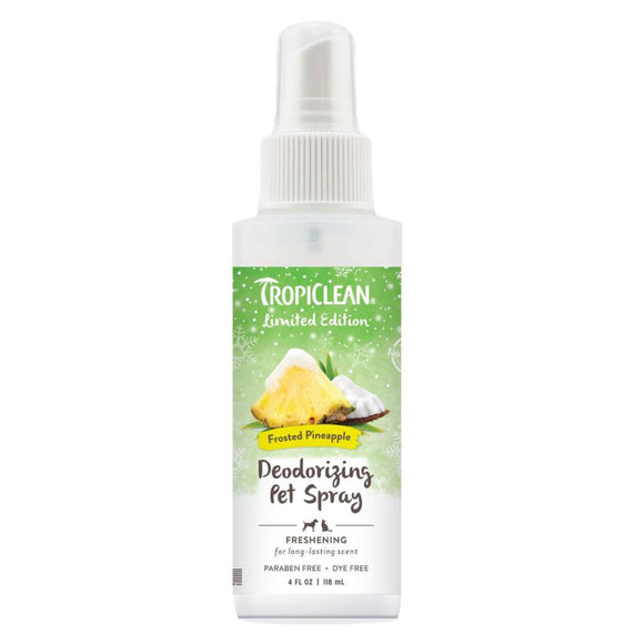 TropiClean Frosted Pineapple Deodorizing Spray- 4oz
