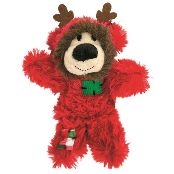 KONG Holiday Softies Pajama Bear Toy For Cats (Assorted colors)