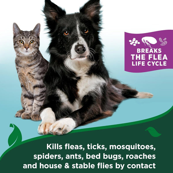 Vet's Best Flea & Tick Waterless Bath for Cats -Cotton Spice Scent (5 oz)