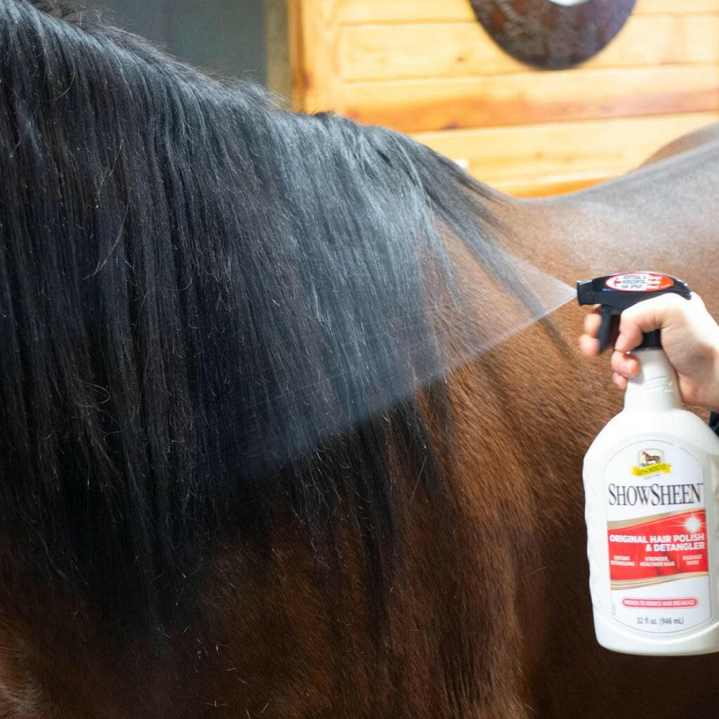 Absorbine Showsheen Hair Polish & Detangler Spray For Horse (32 oz)