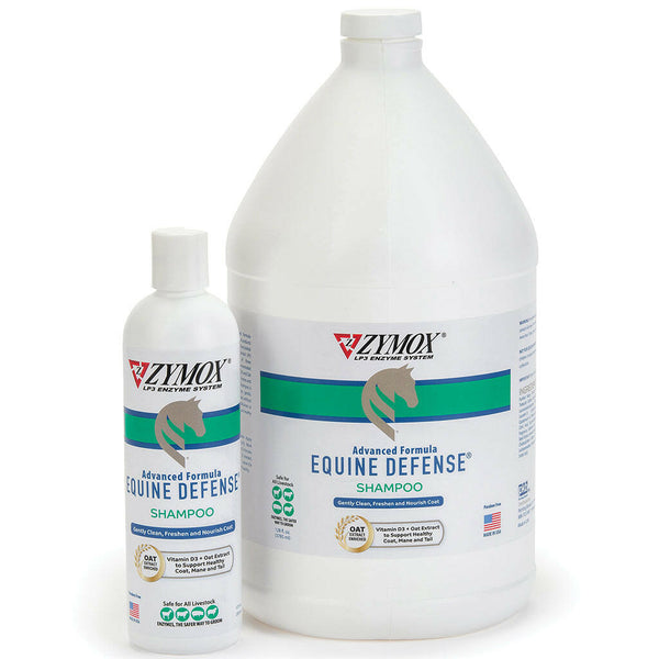 zymox equine defense shampoo is made with the zymox lp3 enzyme system