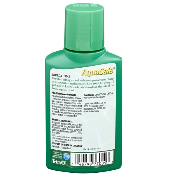 TetraFauna AquaSafe Water Conditioner for Reptiles and Amphibians (3.38 oz)