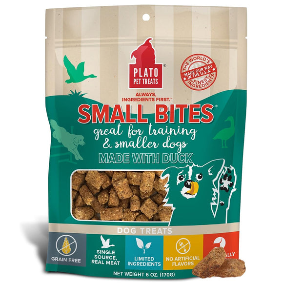 Plato Small Bites Grain-Free Duck Dogs Treats