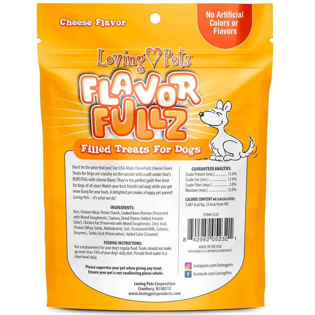 Loving Pets Flavorfullz Cheese Dog Treats – Crunchy & Flavorful
