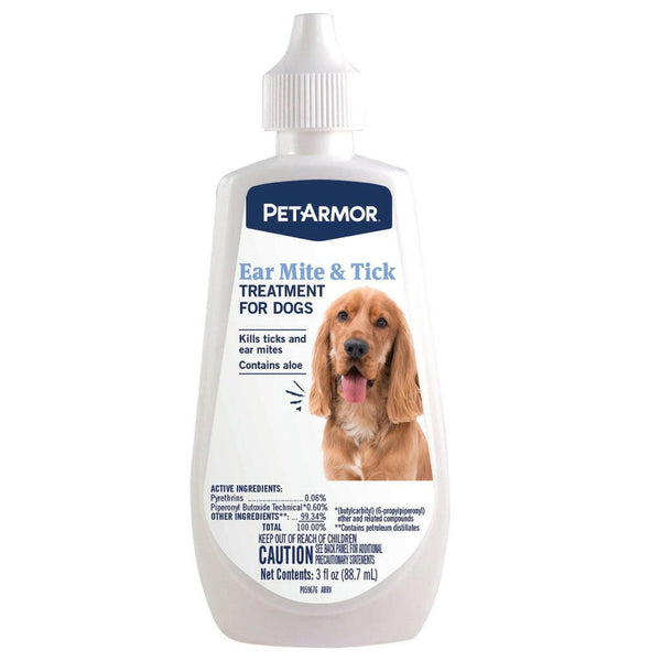 PetArmor Ear Mite & Tick Treatment For Dog (3oz)