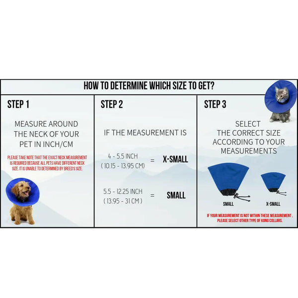 Kong Ez Soft Collar for Cats and Small Dogs- X-Small (Blue)