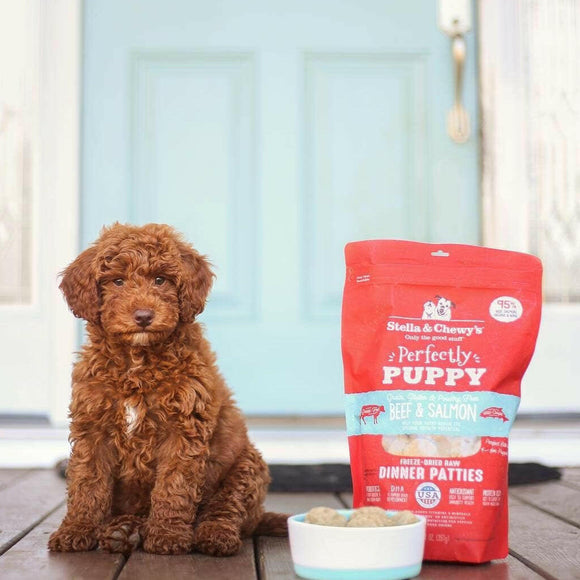 Stella & Chewy's Perfectly Beef & Salmon Dinner Patties Freeze-Dried Raw Food For Puppies (5.5 oz)